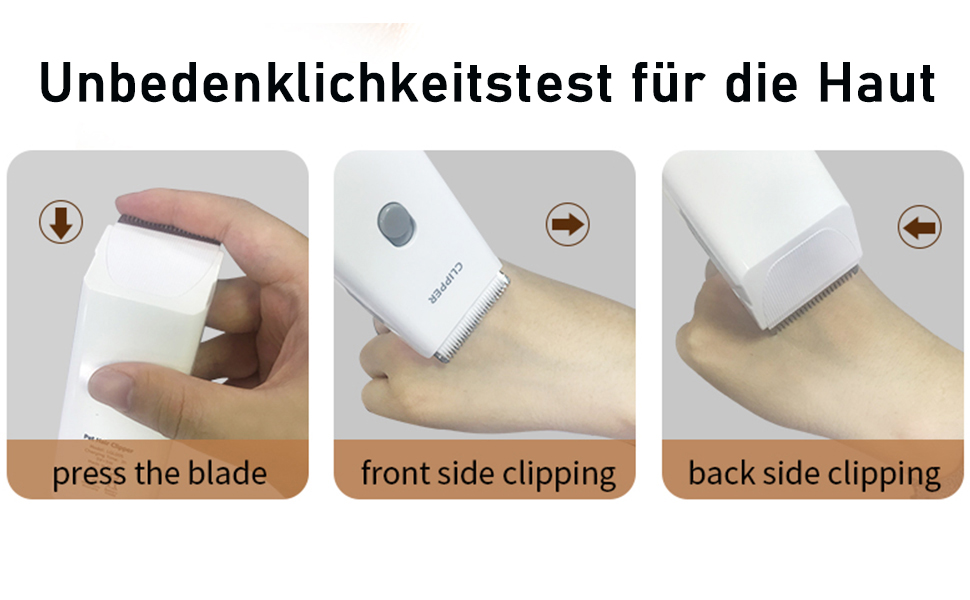 Електрична машинка для стрижки собак Favrison, для собак та котів, USB, бездротова, водонепроникна (чорний)