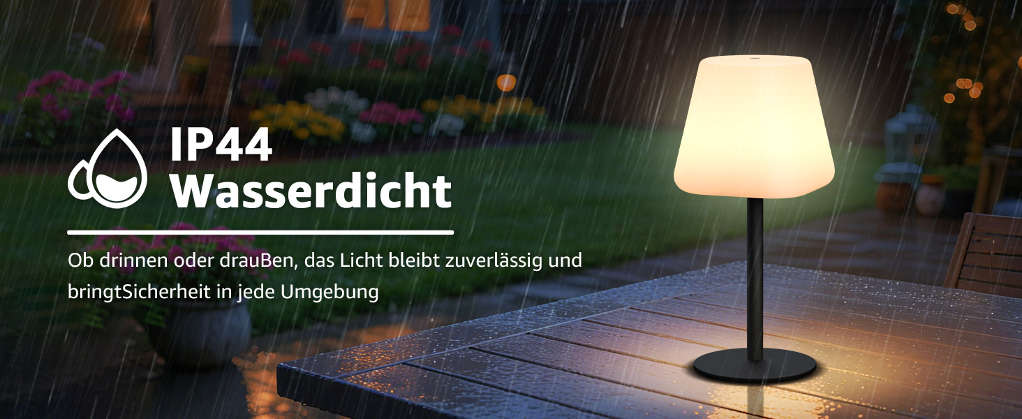 MALUX LED Акумуляторна Настільна Лампа, Бездротова, 8 Кольорів, IP44 Водонепроникна, для Дому, Саду, Готелю, Балкону, Кегль