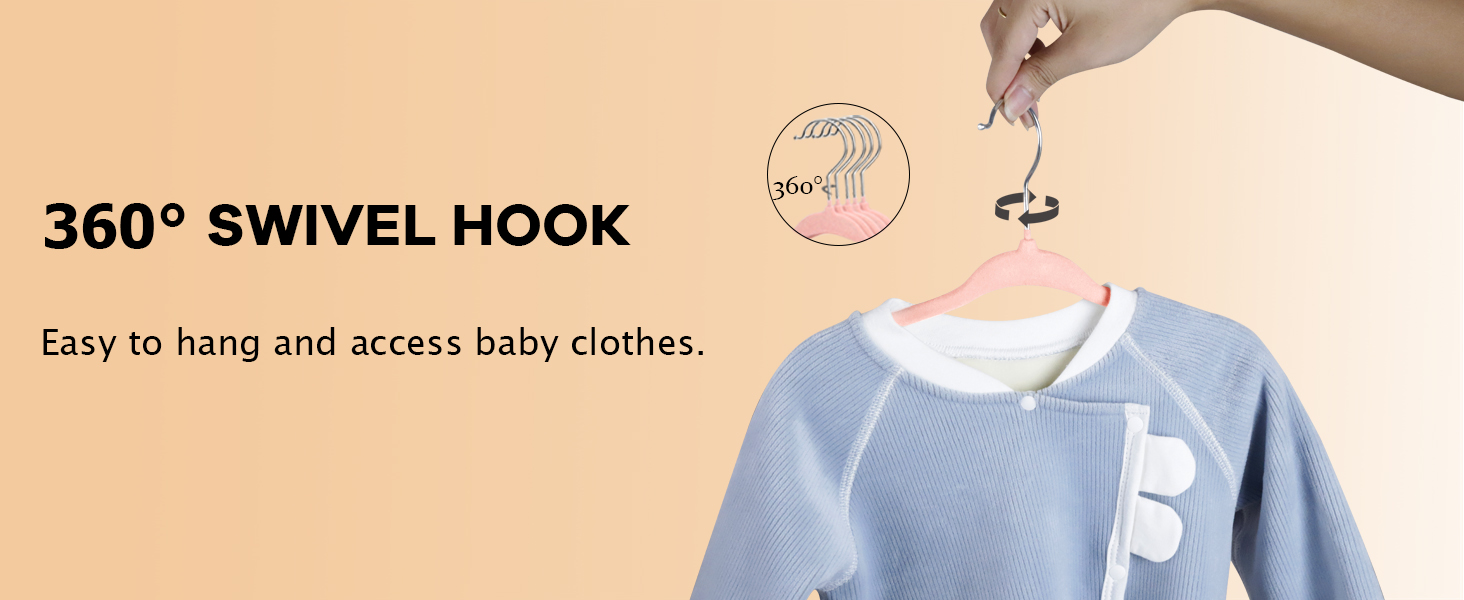 Набір вешалок для дитячого одягу ManGotree з оксамитовим покриттям (30 шт.)