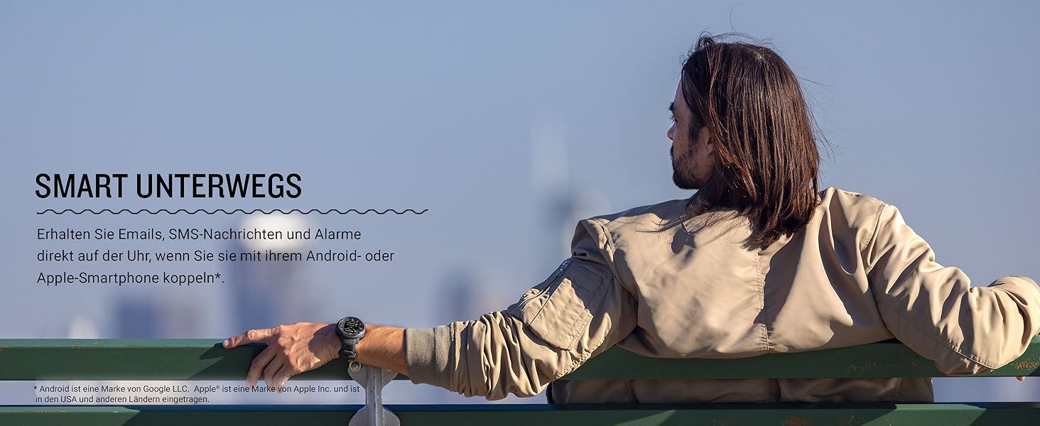 Garmin Instinct Crossover – гібридовий смарт-годинник з GPS, аналоговим вимірюванням часу, 40+ спортивних функцій, сповіщеннями та Garmin Pay (Granitblau/Silber)