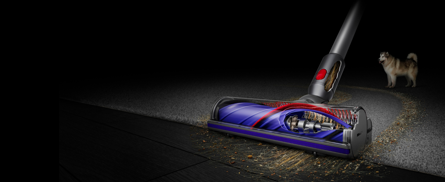Бездротовий пилосос Dyson V8 Advanced: потужність 130 AW, до 40 хв роботи, технологія Motorbar проти заплутування волосся, видаляє шерсть тварин, ручний та насадка для підлоги