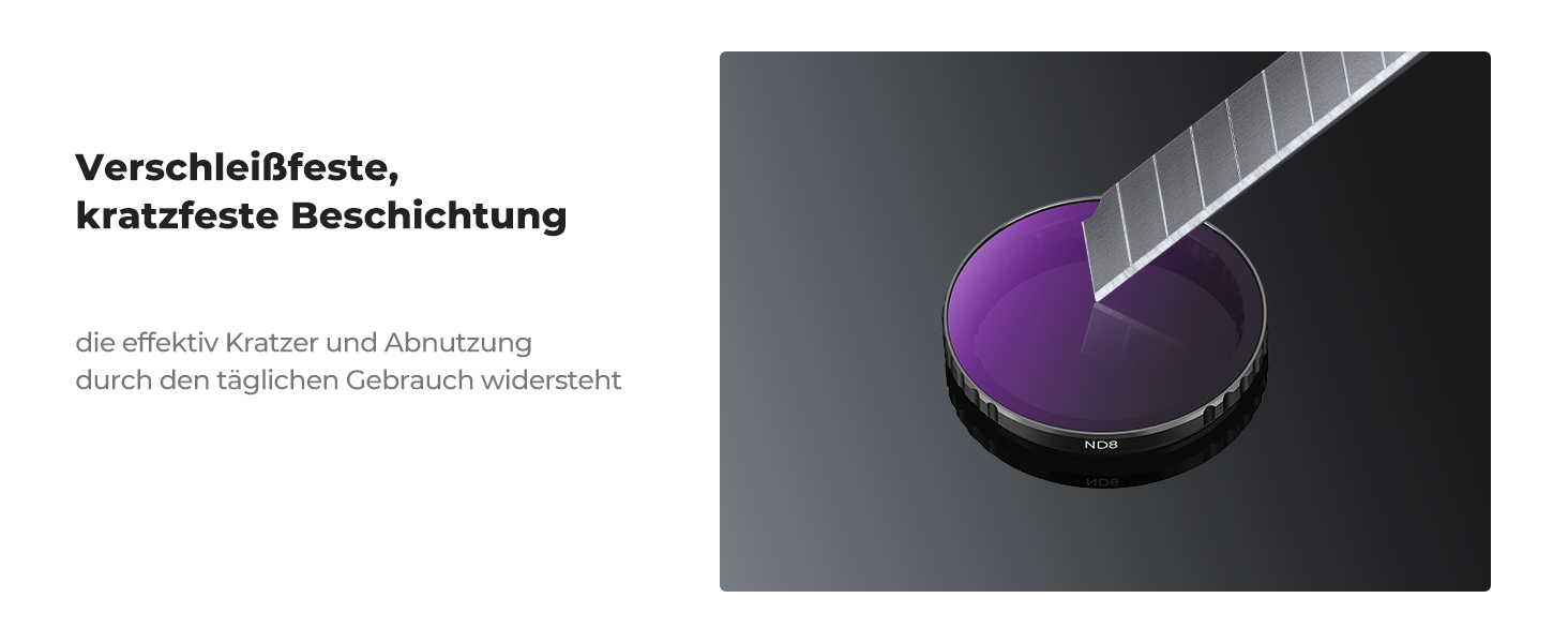 ND фільтри K&F Concept для DJI Osmo Action 4/5 PRO - набір ND8, ND16, ND32, ND64, HD скло