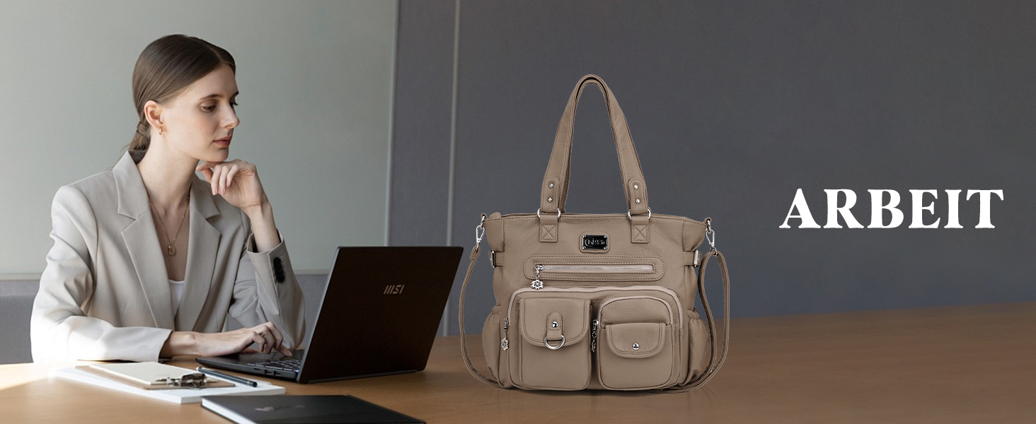 Сумка жіноча KL928 через плече, велика, чорна, PU шкіра, з багатьма відділеннями