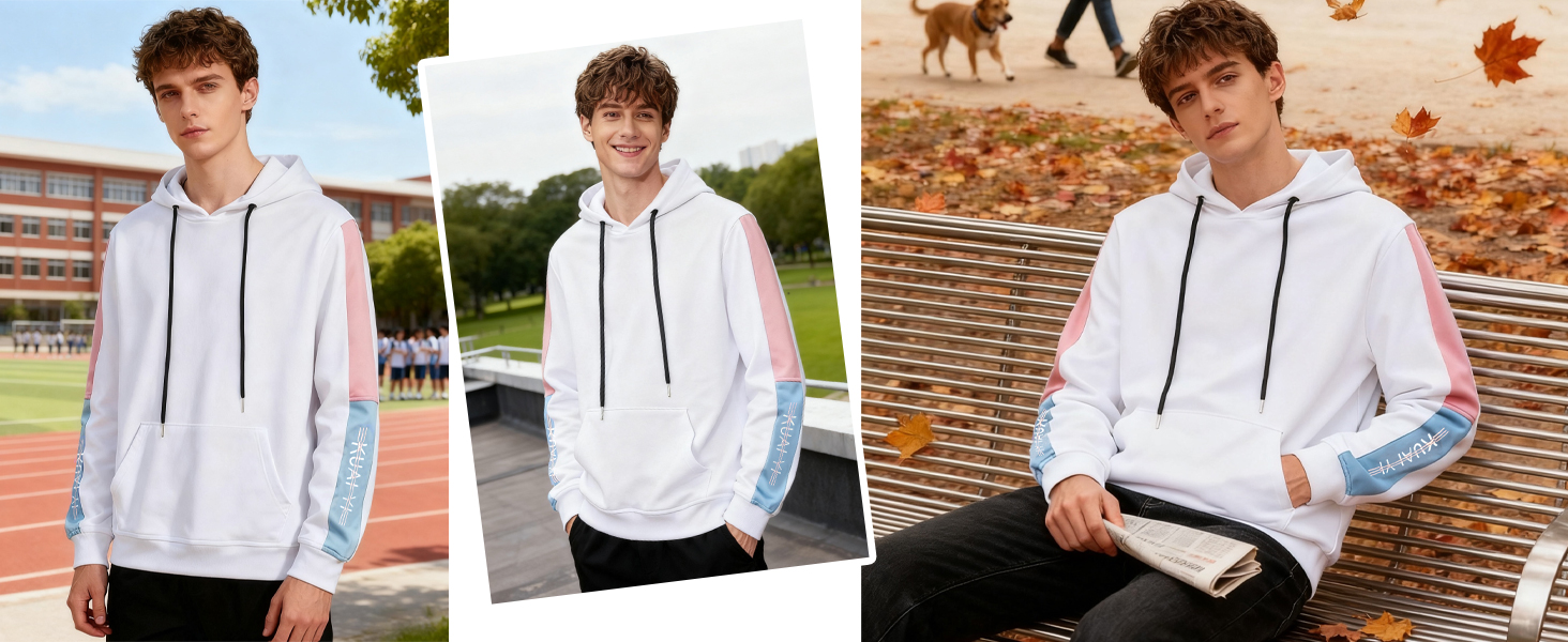 Чоловічий світшот з капюшоном Kenaijing, бавовна, чорний, розмір M