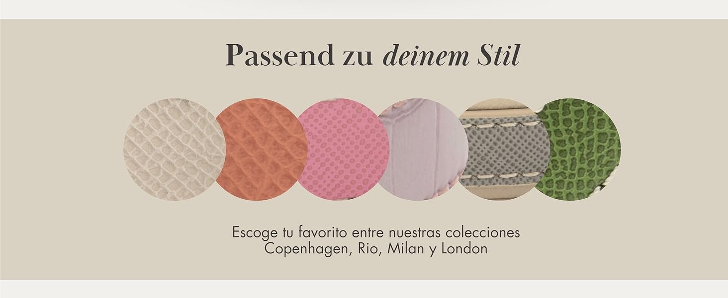 Нашийник для собак Nina Woof Milan з веганської шкіри, м'який, регульований, з крокодиловим тисненням, фіолетовий, розмір M, обхват шиї 38–48 см