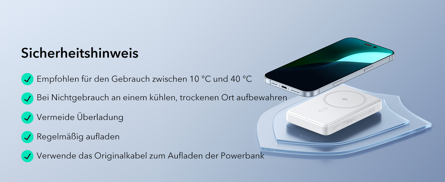 Power Bank ESR MagSafe 10000mAh, QI2, Бездротова Магнітна, 15W, USB-C, для iPhone/Pixel, Білий