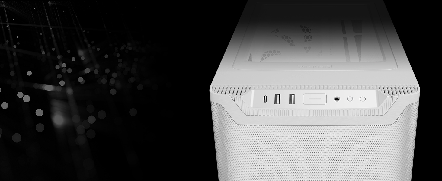 Корпус для ПК be quiet! Pure Base 501 LX (Білий) з 2 вентиляторами Pure Wings 3 140mm PWM, USB 3.2 Gen. 2 Type-C, підтримка вертикальної установки GPU