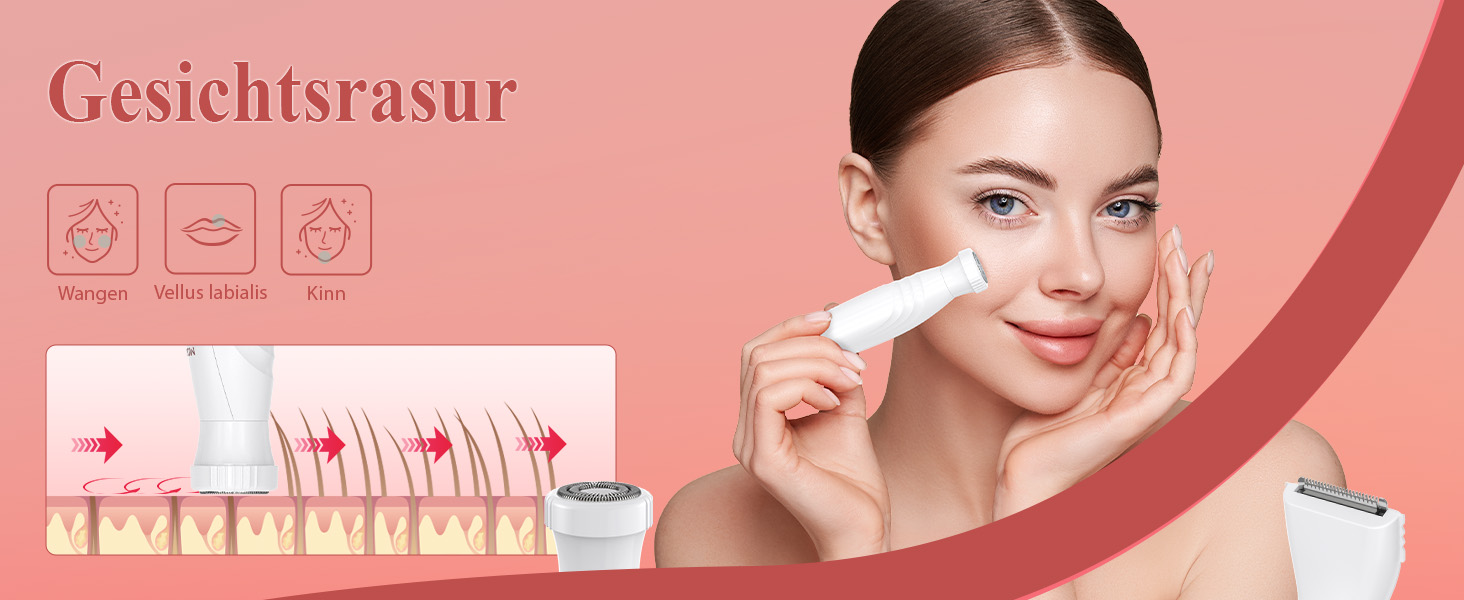 Електричний триммер для тіла MAXGROOM 4-в-1: для обличчя, брів, тіла та інтимної зони, білий