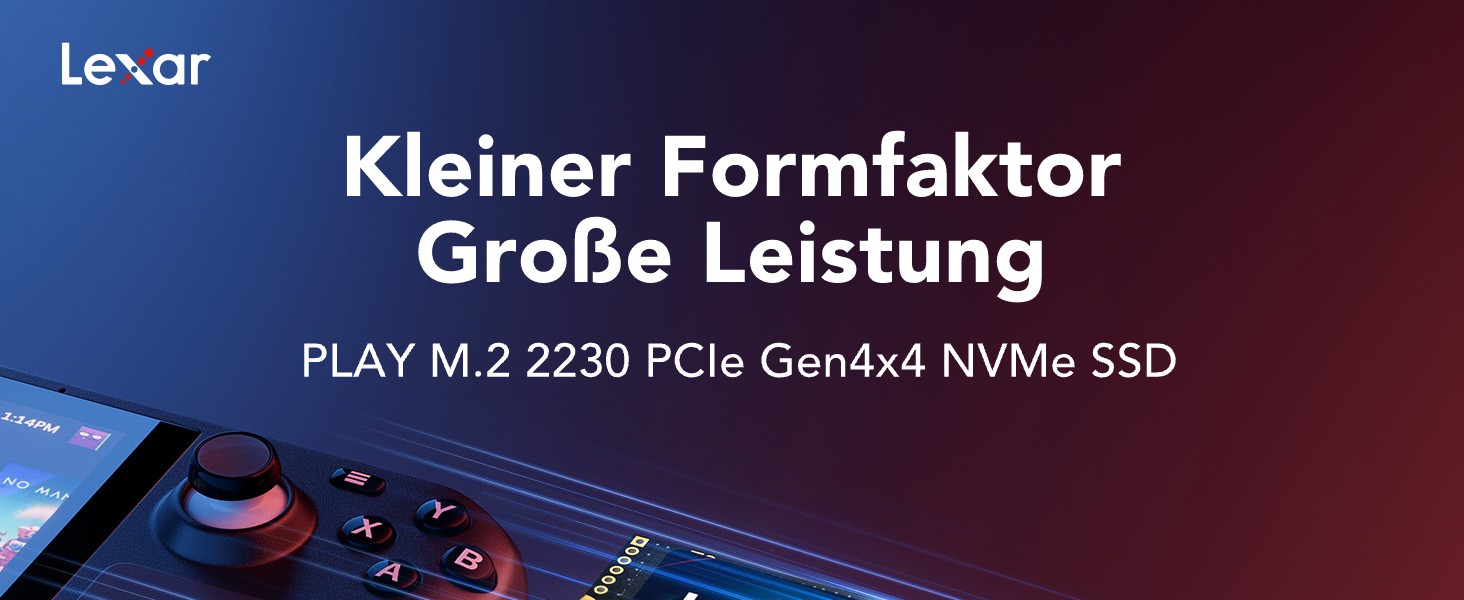 Lexar SSD 1TB M.2 2280 PCIe Gen3x4 NVMe - Внутрішній SSD накопичувач для ПК та геймерів