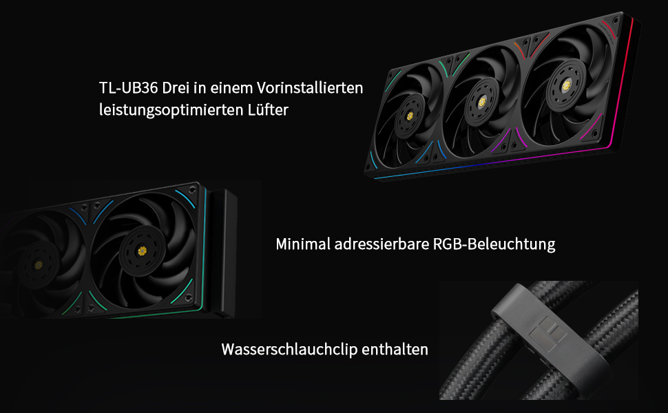 Рідинне охолодження процесора Thermalright Wonder Vision 360 UB ARGB White AIO, 360мм, з 6.67