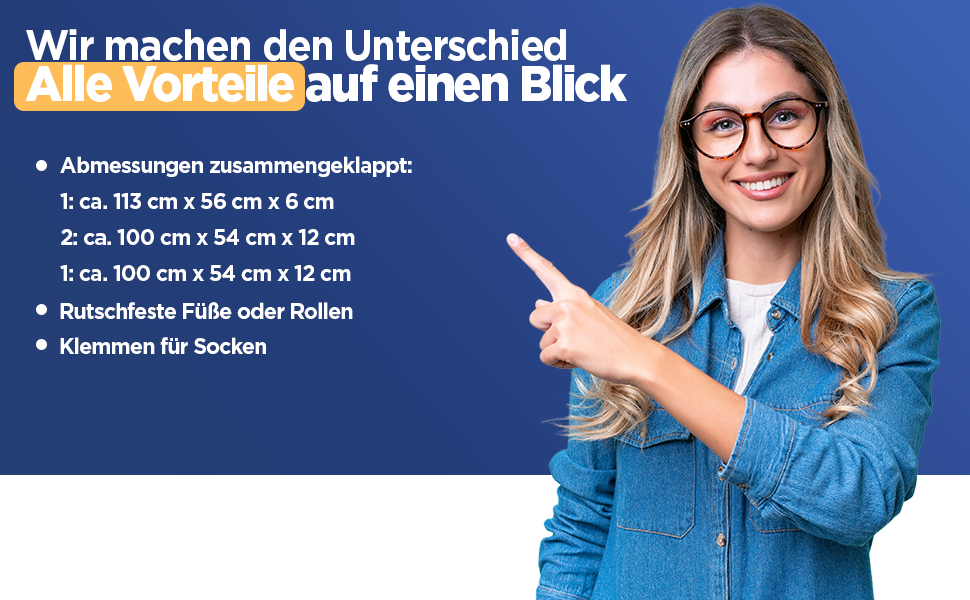 Сушарка для білизни розкладна STAHLMANN® 20м² чорна, з прищіпками для дрібної білизни - Made in EU