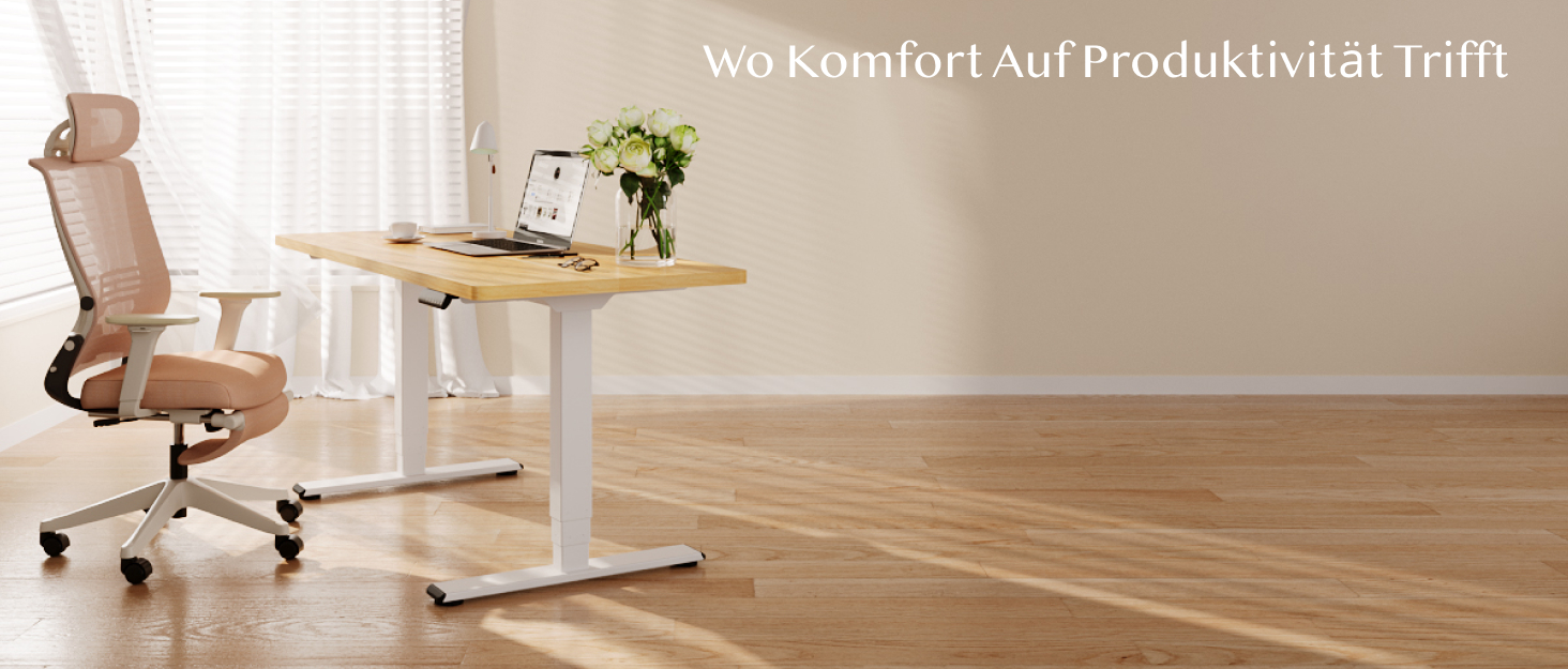 FLEXISPOT Electric Standing Desk - 160x80cm - Height Adjustable Desk with Memory Function (Black)