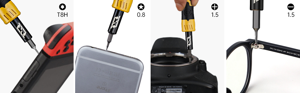 JAKEMY Mini Електродриль E21-B: Набір для дрібної механіки з регулюванням крутного моменту, LED-підсвічуванням та USB-C зарядкою