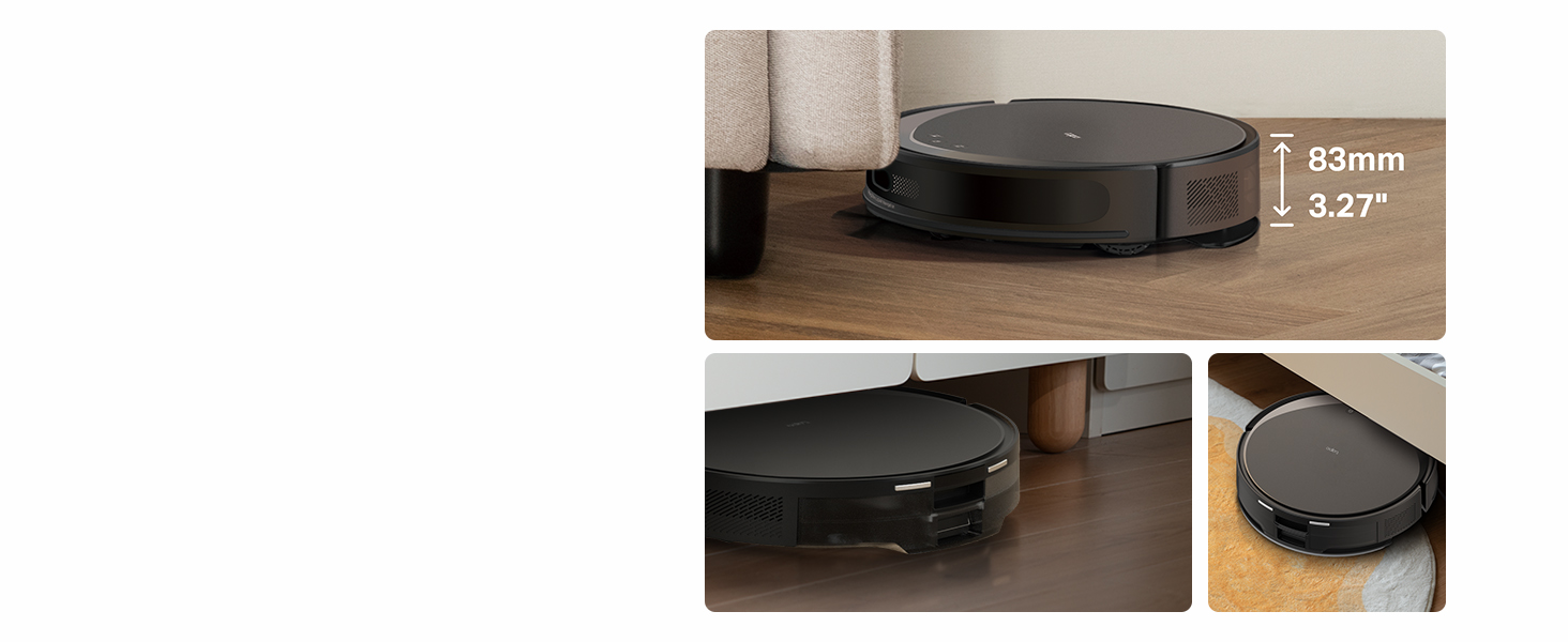 Робот-пилосос Tapo RV20 Max Plus з функцією миття та автоматичною станцією самостійного очищення, 5300Pa потужність всмоктування, 83 мм товщина, сумісний з Alexa & Google Assistant, керування через додаток