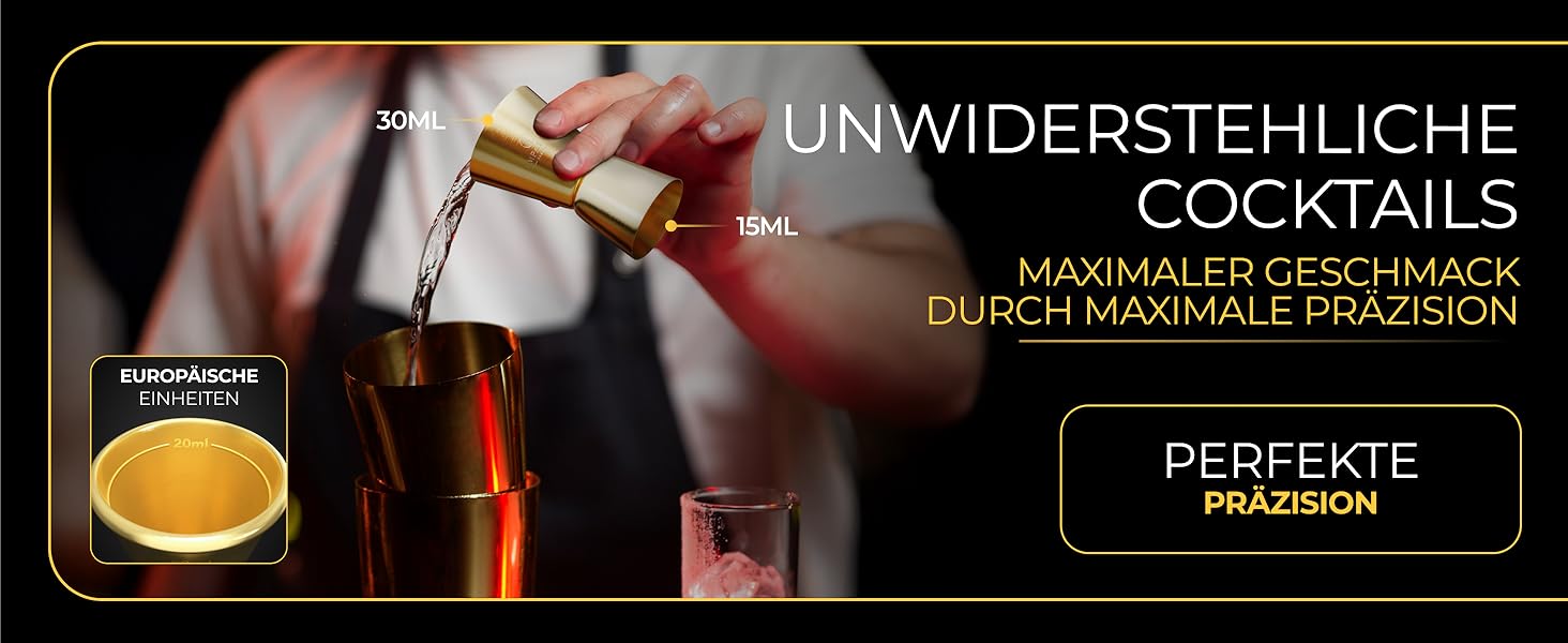 Набір для коктейлів EMPATION: професійний шейкер Boston 825мл з нержавіючої сталі, 8 предметів. Ідеальний подарунок для барменів-початківців та професіоналів.