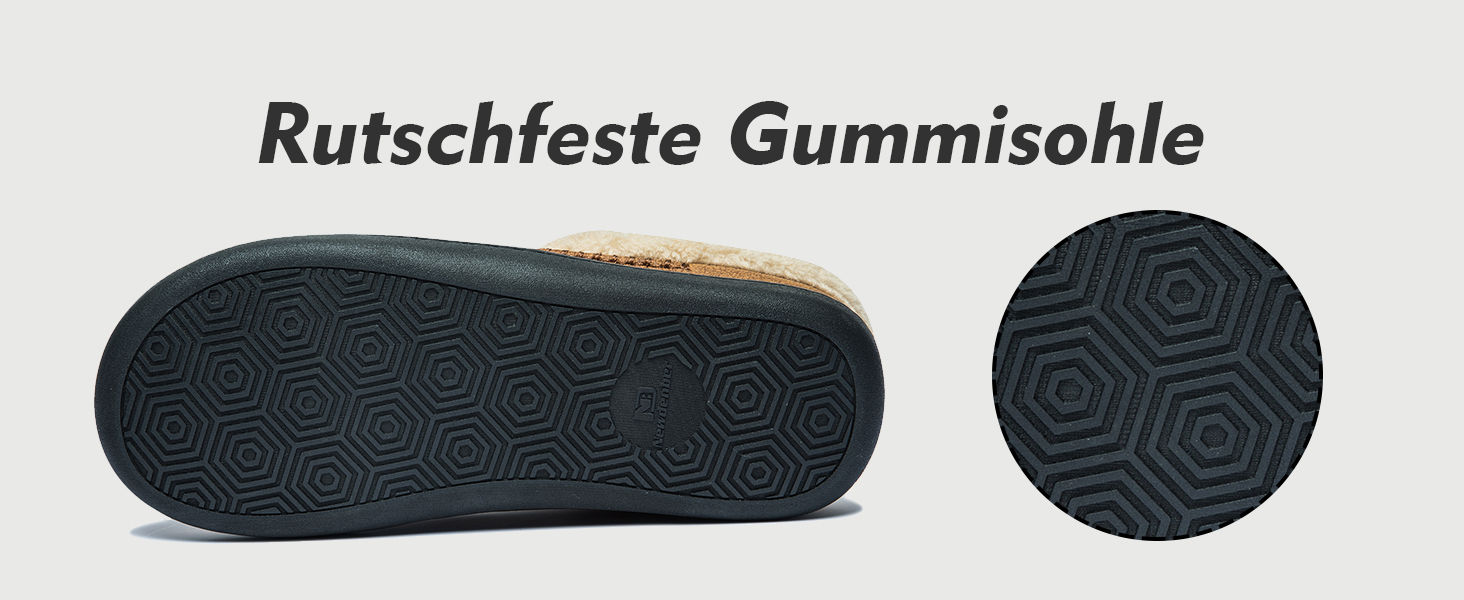 Чоловічі халапи Miqieer з піною пам'яті, теплі зимові халапи з плюшу, розмір 45/46 EU, колір кавовий