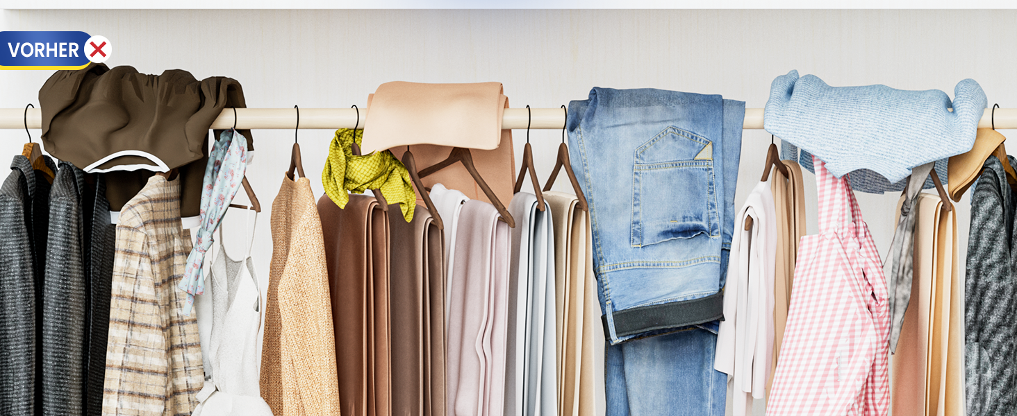 Підвісні вішалки для штанів DAMITA - 2 шт. (білі) - компактні, пластикові, для штанів, суконь, джинсів, шарфів, одягу для жінок та чоловіків