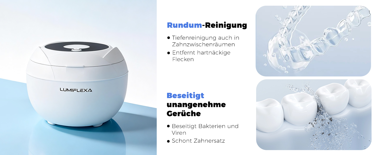 Ультразвукова ванна для чищення 45 кГц з УФ-лампою 200 мл - 4 режими для брекетів, кап, ювелірних виробів (Біла)