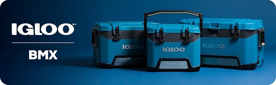 Термобокс IGLOO BMX 52 49L зелений – міцний охолоджувач для кемпінгу, риболовлі, фестивалів, роботи. Зберігає холод до 49 літрів