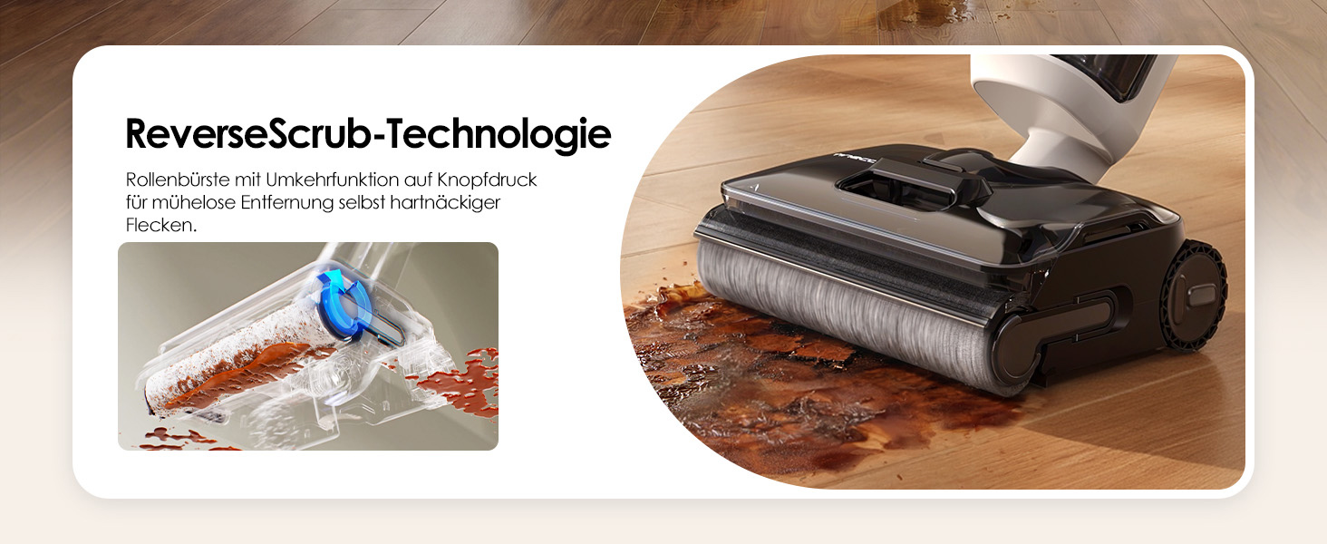 Вертикальний миючий пилосос Tineco Floor ONE S7 Stretch Turbo з функцією FlashDry та DualBlock
