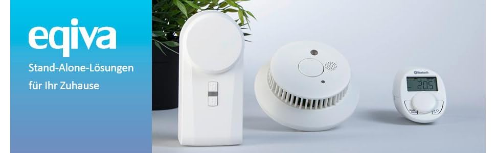 Розумний дверний замок eqiva Bluetooth Smart, білий, 142950A0, 5.6x5.2x11.4 см