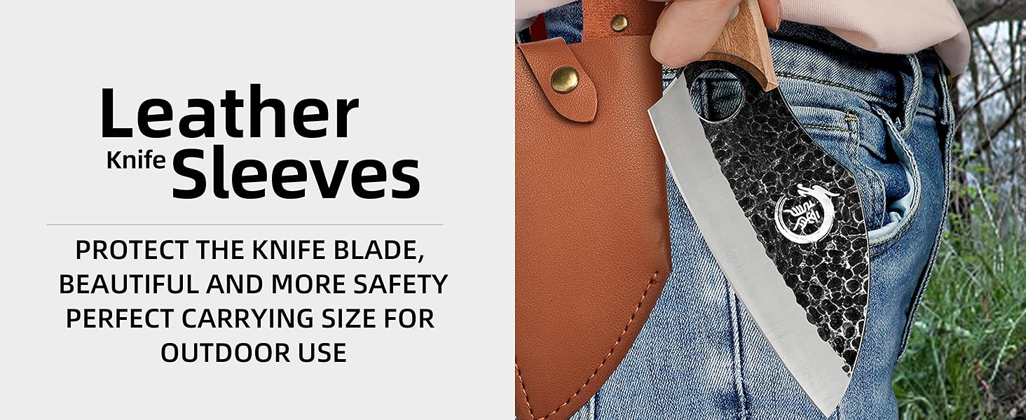 Кухонний ніж шеф-кухаря Plys 20см: професійний ніж з вуглецевої сталі з ергономічною ручкою