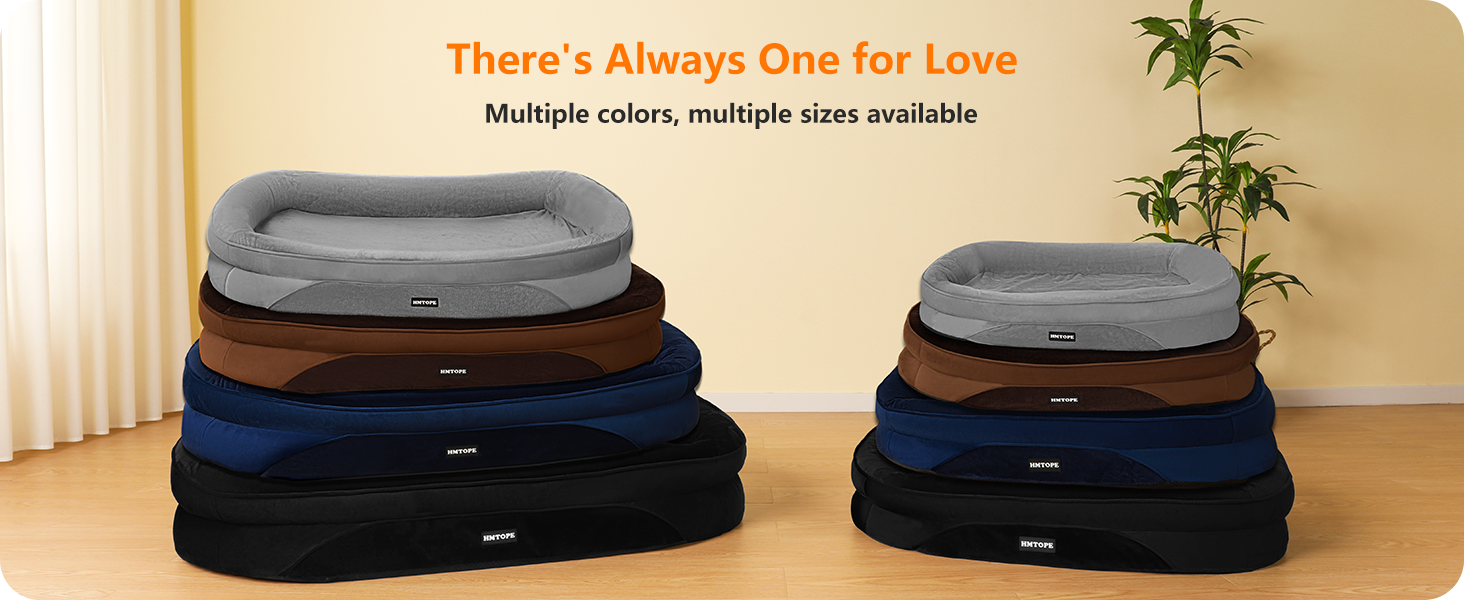 Ортопедичне ліжко для собак HMTOPE, собаче ліжко-софа з валиком для шиї, неслизьке дно, знімне та пральне, для маленьких та середніх собак, 90 x 71 x 15 см, темно-синій