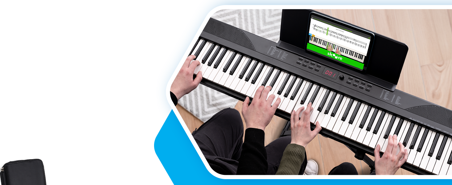 Клавіатура Alesis E-Piano з 88 клавішами, 480 звуків, USB-MIDI, динаміками, аксесуарами та уроками для початківців