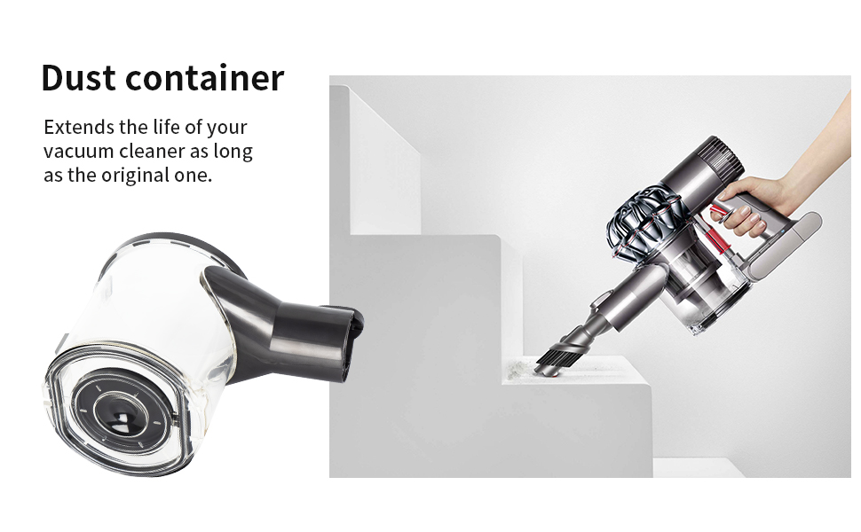 Контейнер для пилу до пилососів Dyson V6 DC58 DC61 DC62, сумісний з A/B портами