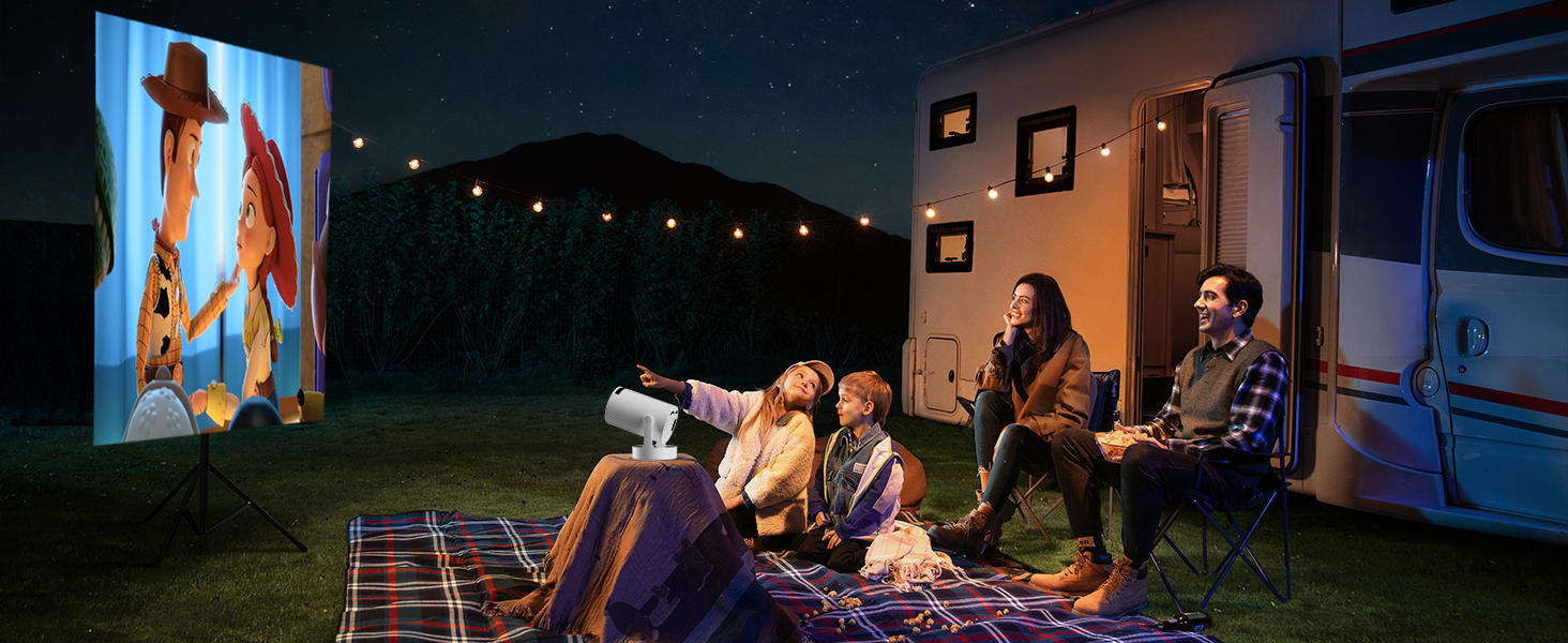 Розумний міні проектор HY300 PRO HIFI: Android 11, FHD 1080p, 4K, 300 ANSI Lumen, WiFi 6, Bluetooth 5.0, для дому та кіно