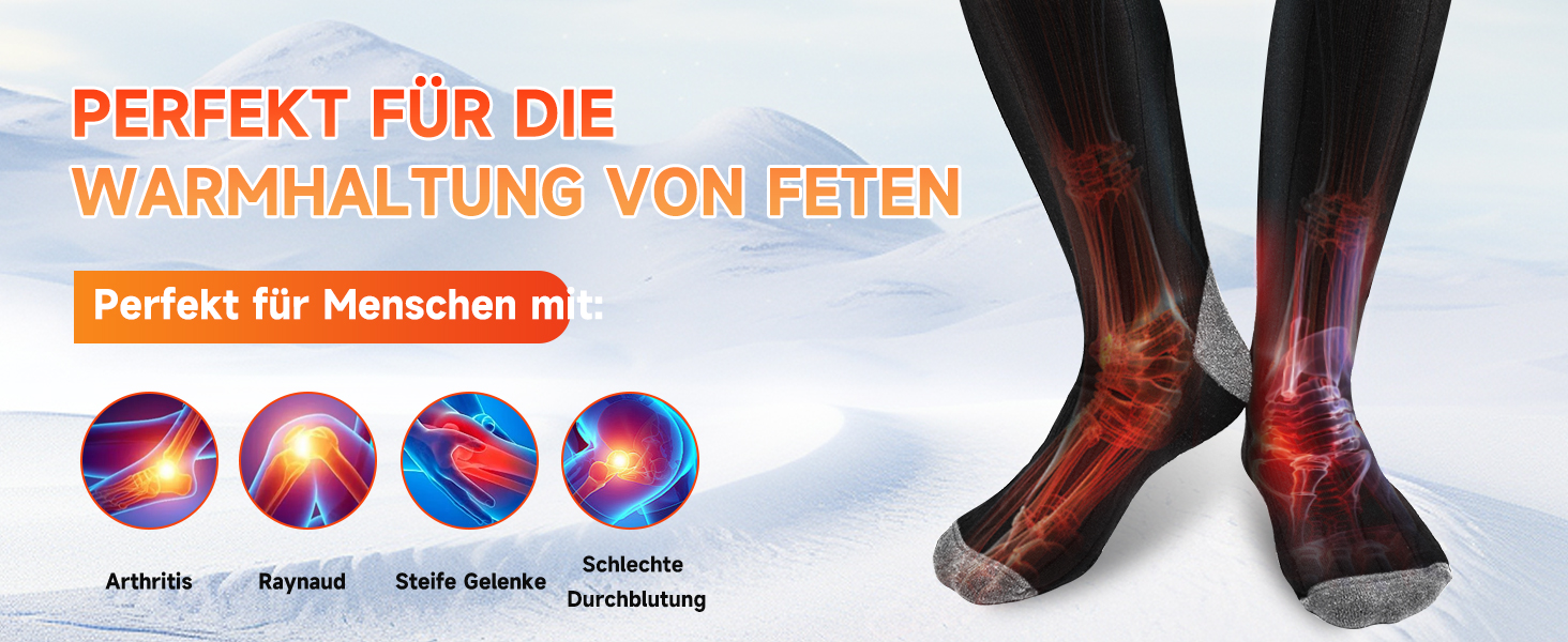 Гріючі шкарпетки з керуванням через додаток 5V 8000mAh, підігрівачі ніг, гріючі шкарпетки для жінок та чоловіків, пранні, 4 температурні режими, перезаряджувані, для зимових видів спорту (лижі, велосипед, рибалка, кемпінг, піші прогулянки), розмір EU36-48