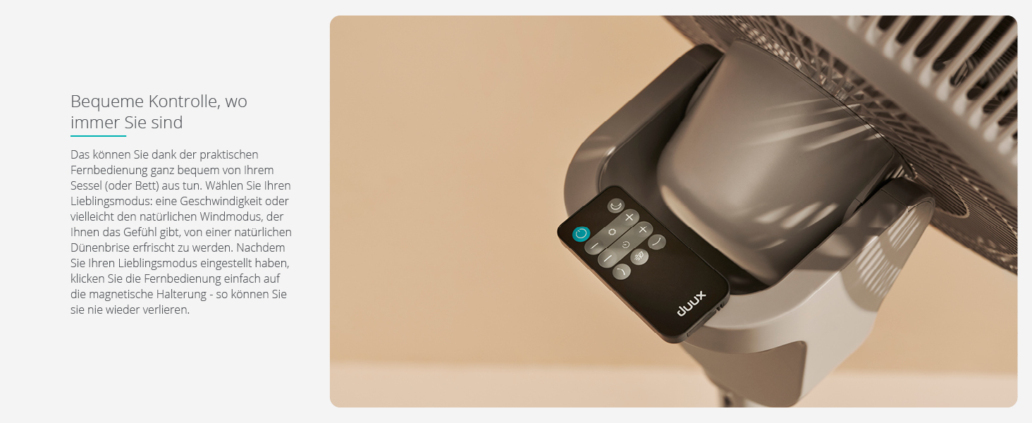 Вентилятор підлоговий Duux Whisper 2 - тихий, з регулюванням висоти (73-95 см), горизонтальна та вертикальна осциляція, сірий