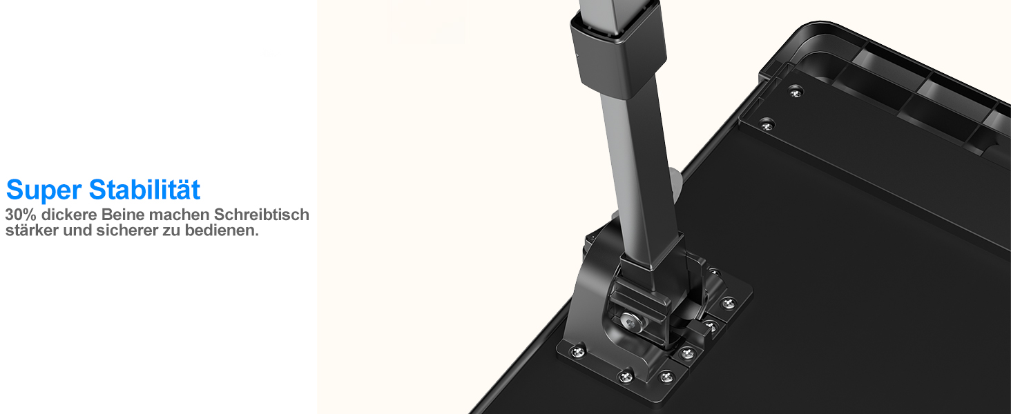 Стіл для ноутбука Potuopy з регульованою висотою та кутом нахилу, складний, великий розмір (60*40 см), чорний, з еко-деревом для роботи, читання та їжі на ліжку/дивані