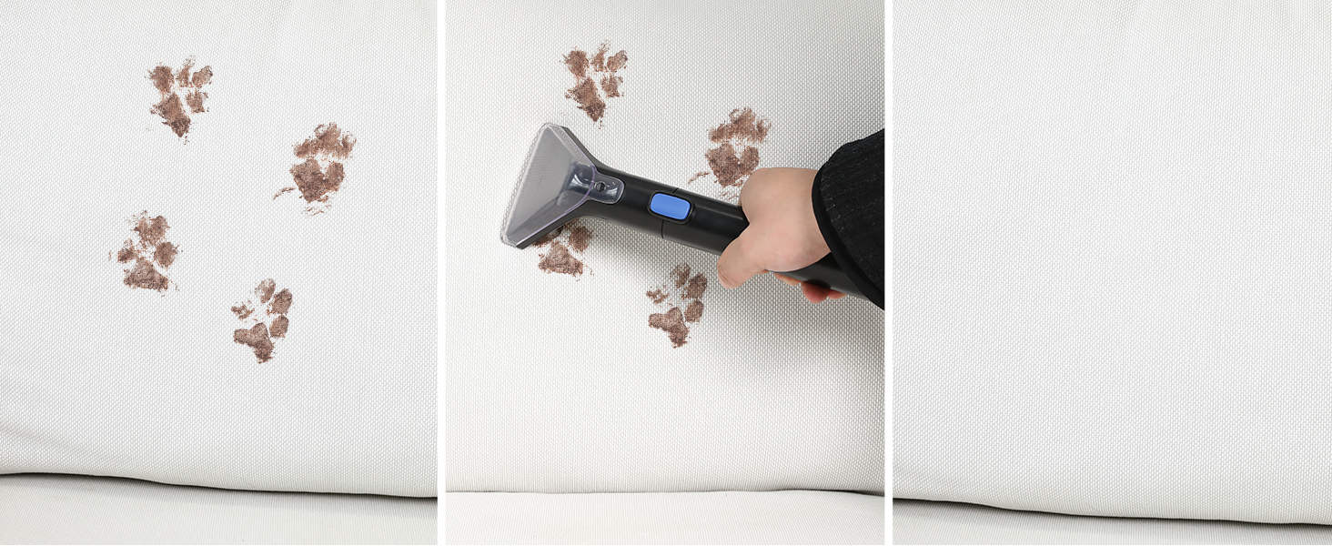 Пристрій для чищення м'яких меблів Slevoo 450W: мокрий/сухий пилосос з миючим засобом для килимів, диванів, меблів та авто