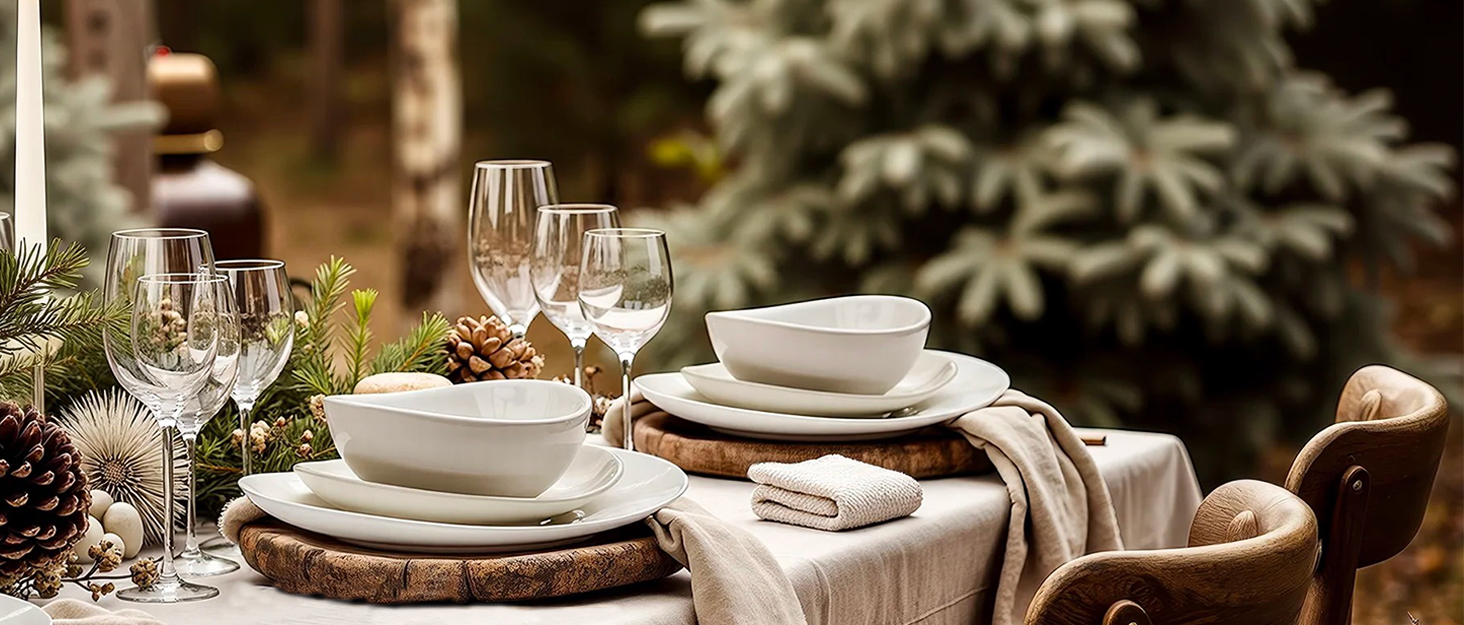 Набір столових приборів TAN REN, чорний, 48 предметів (8 осіб), нержавіюча сталь, з ножем для стейка, для кухні/ресторану