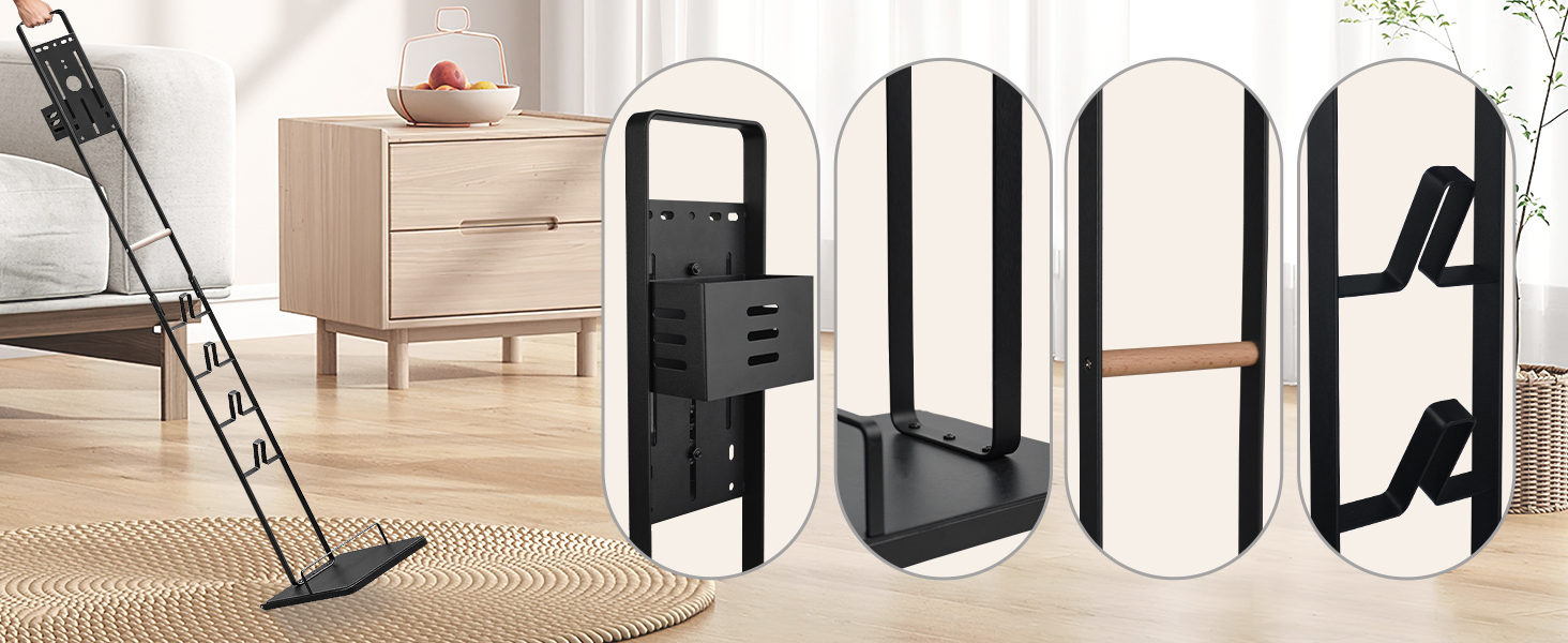 Тримач для пилососа Dyson: V15, V12, V11, V10, V8, V7, V6. Білий/Чорний, для акумуляторних моделей та аксесуарів