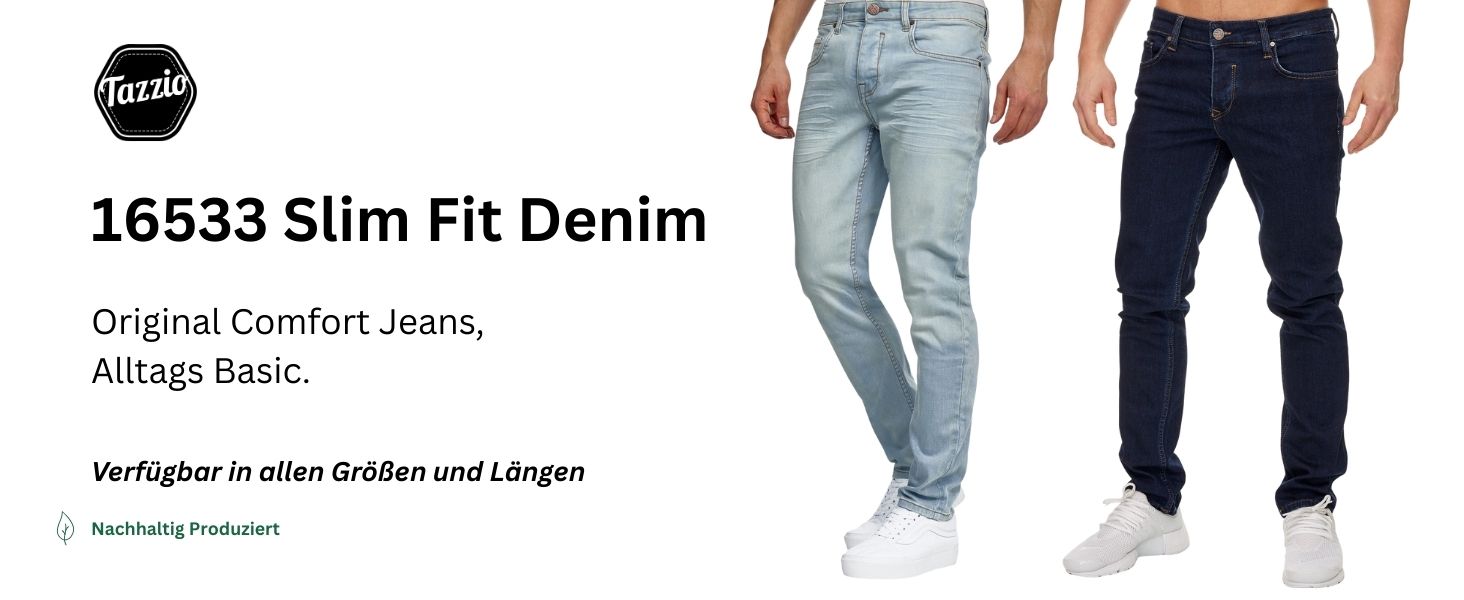 Чоловічі джинси Tazzio Slim Fit сірі, еластичні, модель 16533, 32W/34L