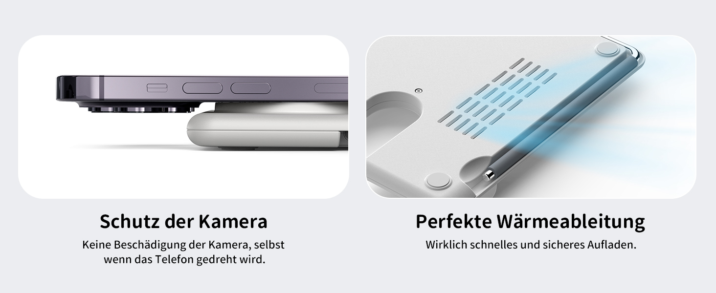 Зарядний пристрій JoyGeek 3-в-1 з MagSafe для Apple Watch, iPhone 16/15/14/13/12 та AirPods, складна зарядка