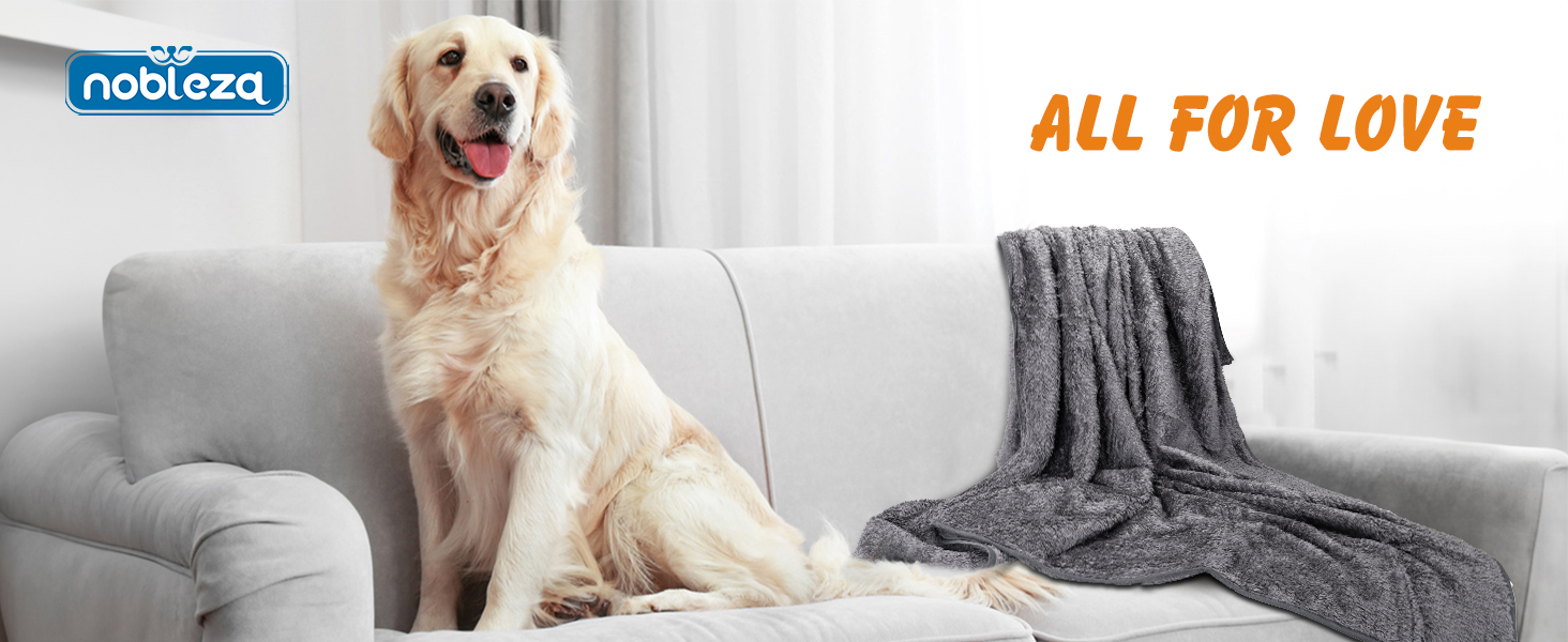 М'яка флісова підстилка для собак і котів Nobleza, 160 x 120 см, сіра