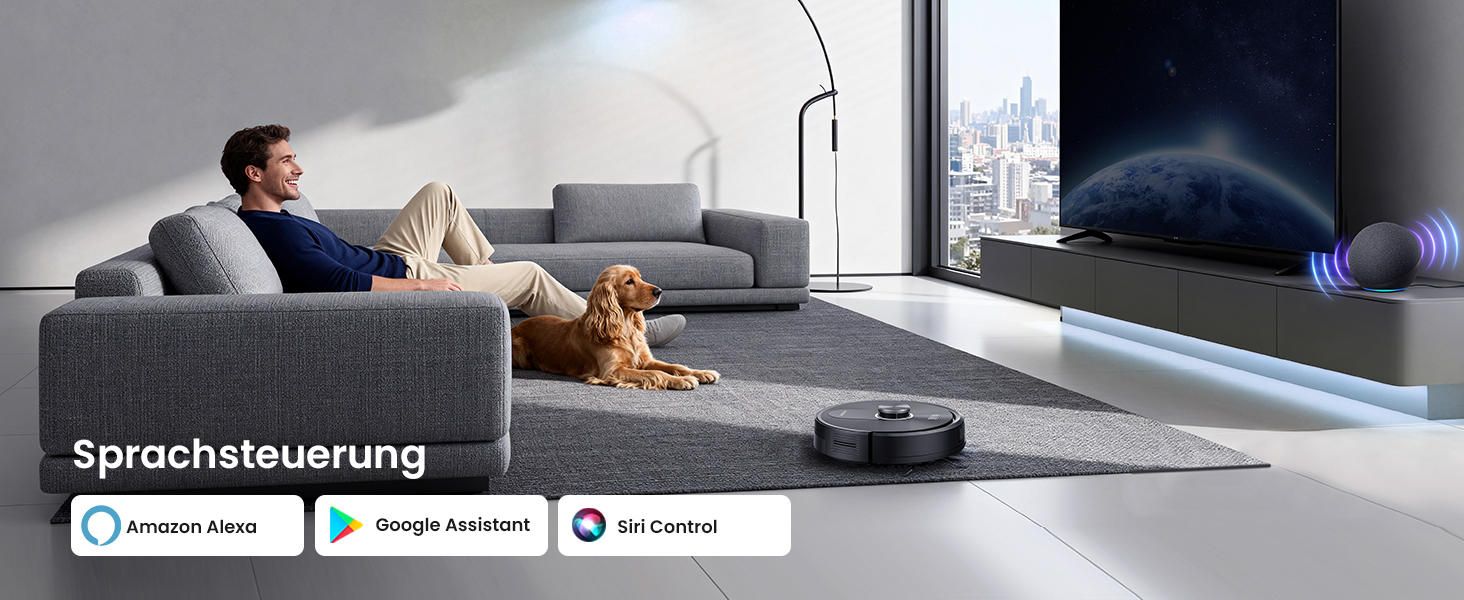 Робот-пилосос Proscenic Q10 з функцією миття, 8000Pa, 200 хвилин роботи, лазерна навігація, керування через додаток, Alexa, Siri, Apple Watch, пульт дистанційного керування для підлоги та килимів