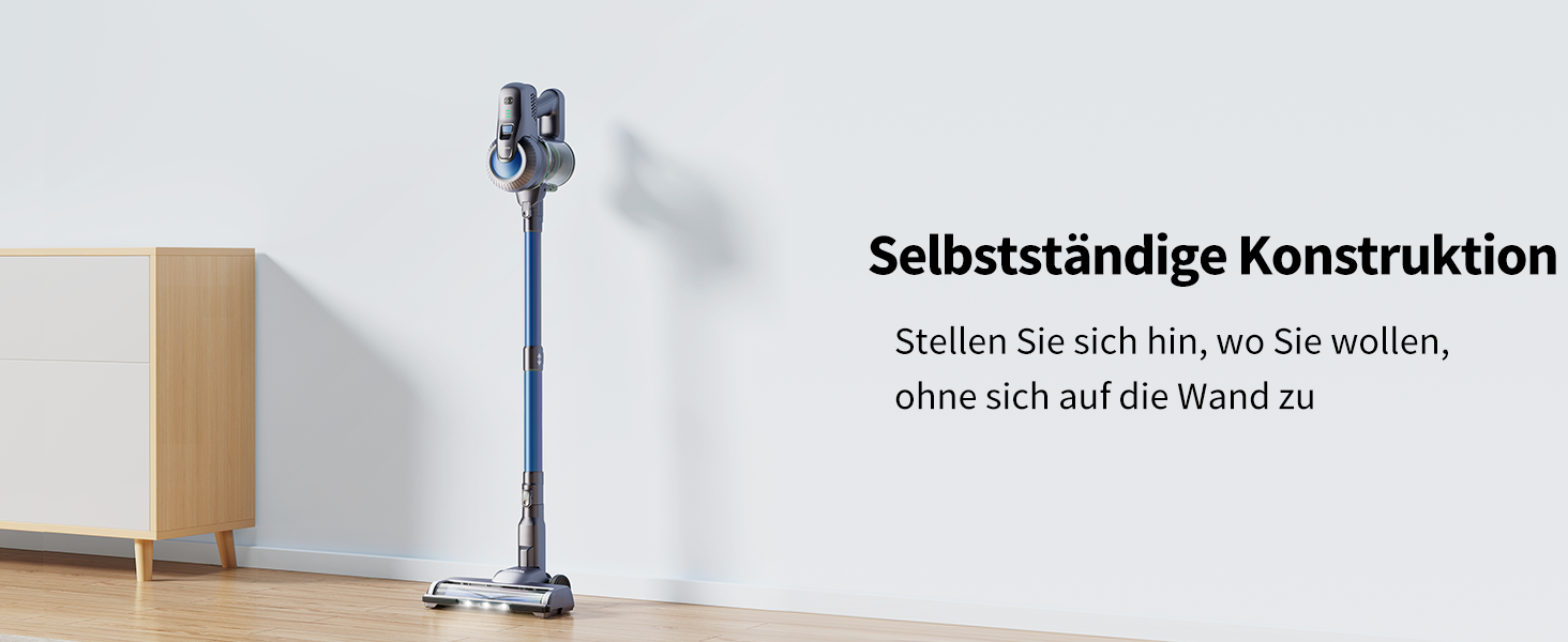 Kalado KCV500 Бездротовий акумуляторний пилосос, 23kPa потужність всмоктування, ультралегкий, 6-в-1, час роботи 35 хв, для тварин, килимів, твердих підлог