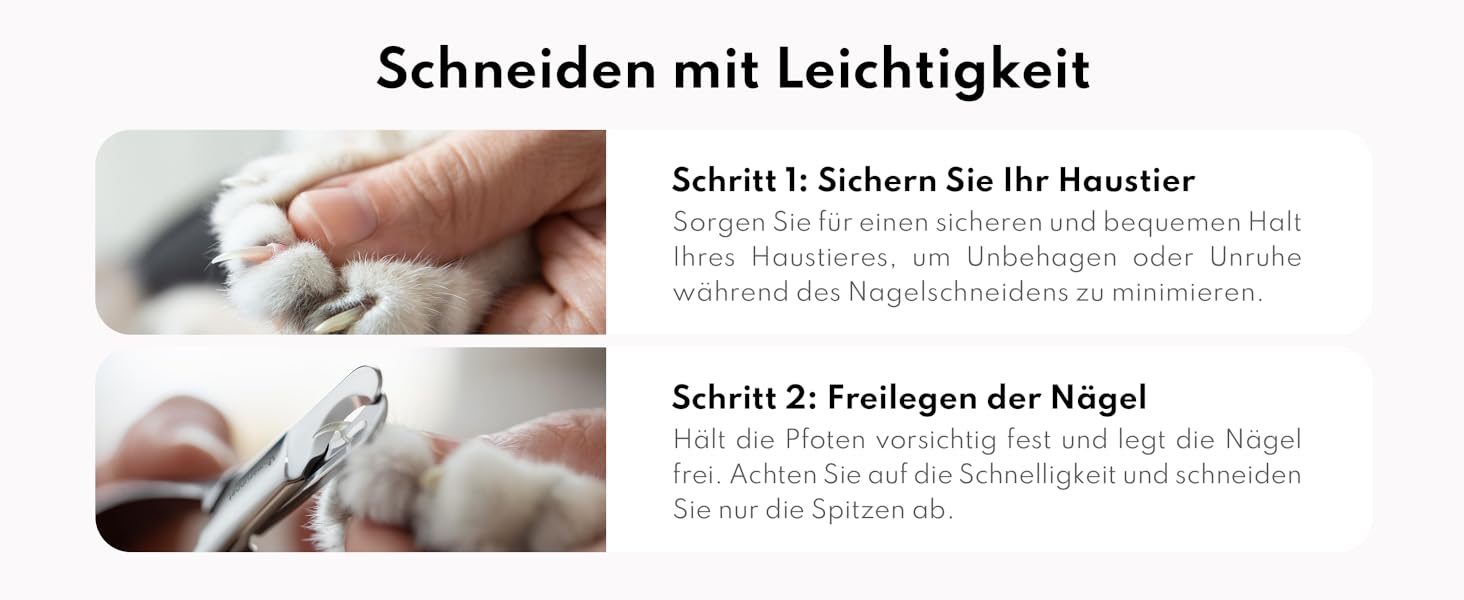 Ножиці для обрізання кігтів котів HomeRunPet з мартенситної сталі - професійні, безпечні, з антиковзними ручками