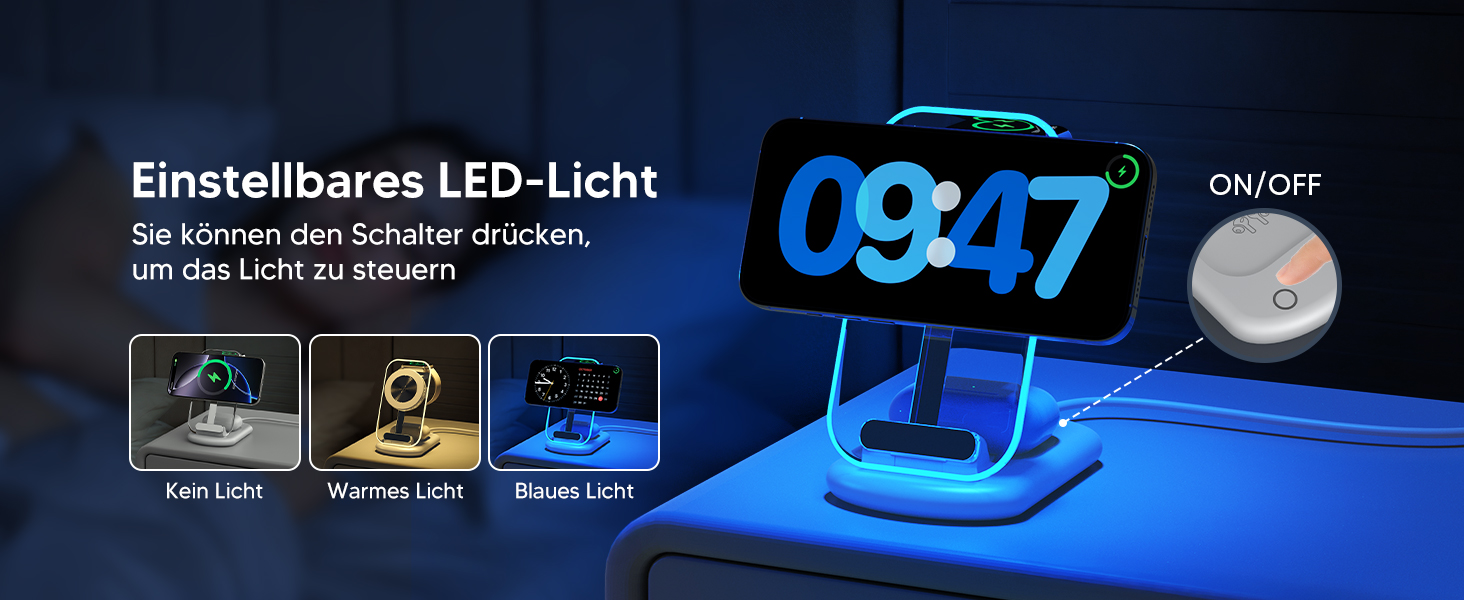 Зарядний пристрій MagSafe 3-в-1 для iPhone та Apple Watch, складний, білий (Elfenbeinweiß)