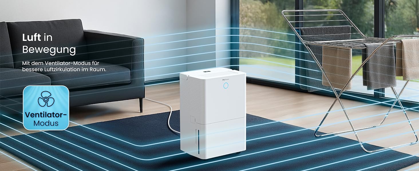 Про Breeze OmniDry - електросушарка повітря з Wi-Fi, 12л/24г, режим прання, датчик вологості, таймер, проти цвілі, для приміщень до 25м²