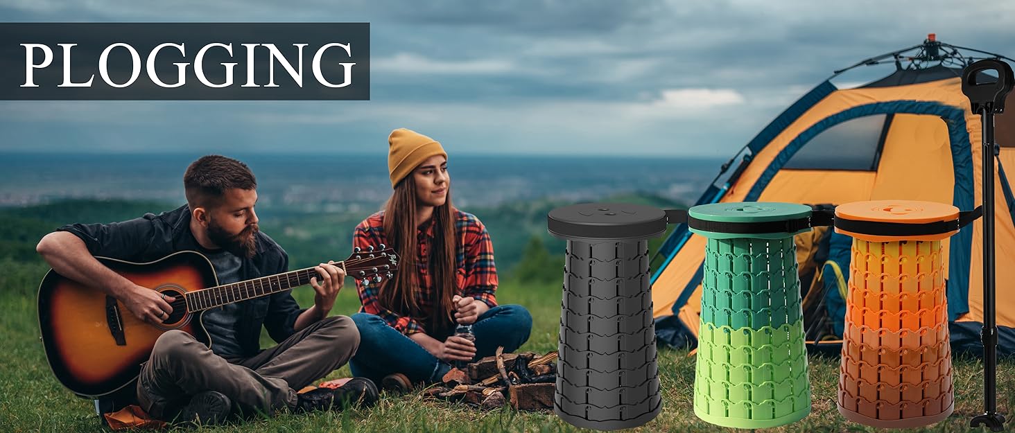 Складаний стілець PLOGGING Upgrade XXL із подушкою, переносний табурет для дорослих, посилена конструкція, навантаження до 450 кг, розкладний кемпінговий стілець для туризму, відпочинку, подорожей, зелений