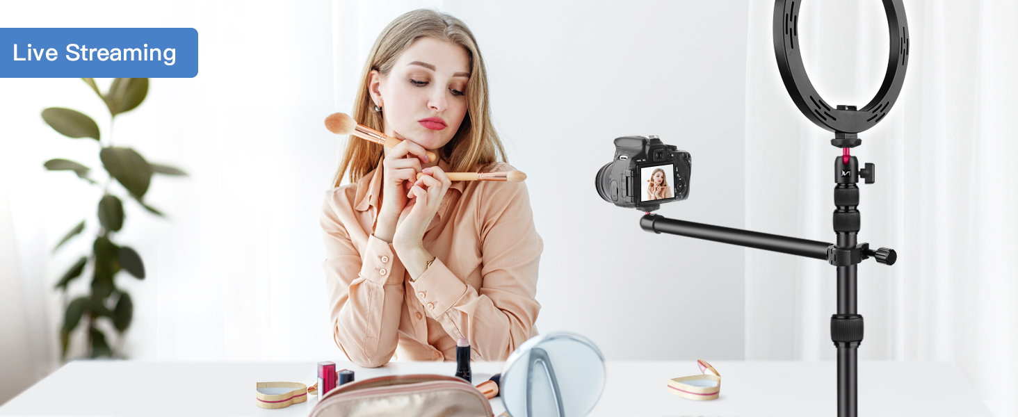 Кріплення для камери Victiv, 37-105 см: гнучкий штатив для DSLR, LED, веб-камери, смартфона (чорний/червоний)