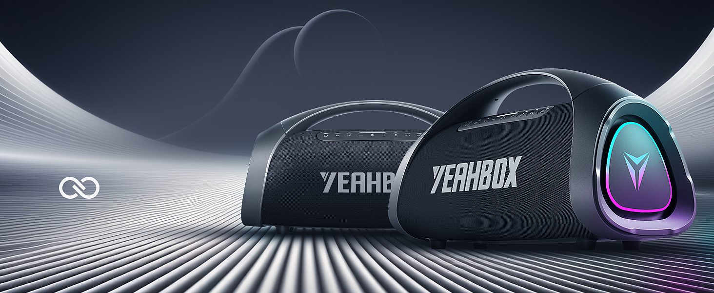 Портативна Bluetooth колонка YEAHBOX Sonic Boom Max 300W з басами, IP67, чорна