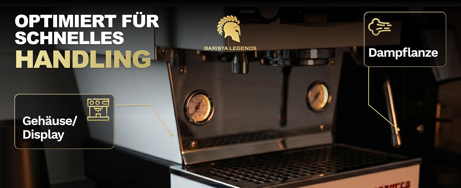 Набір серветок з мікрофібри для бариста Barista Legends, коричневі, 30 x 30 см, 8 шт.