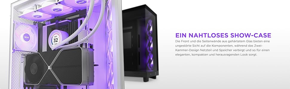 NZXT H6 Flow RGB: Корпус ПК Mid-Tower з двома камерами, чорний