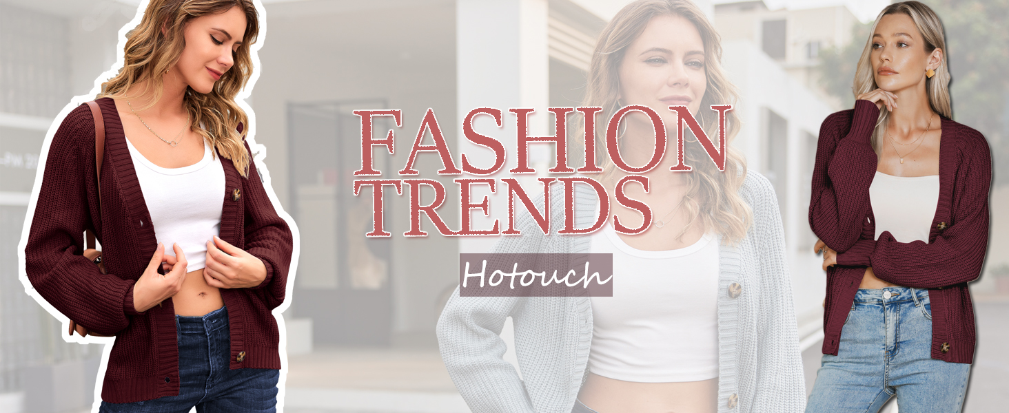 Жакет жіночий короткий в'язаний кардиган Hotouch з V-подібним вирізом та кнопками, відкритий спереду, светр, модний, повсякденний, топ (S, білий)